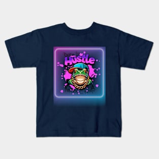 Born to Hustle FROG, Raised on Beats Kids T-Shirt